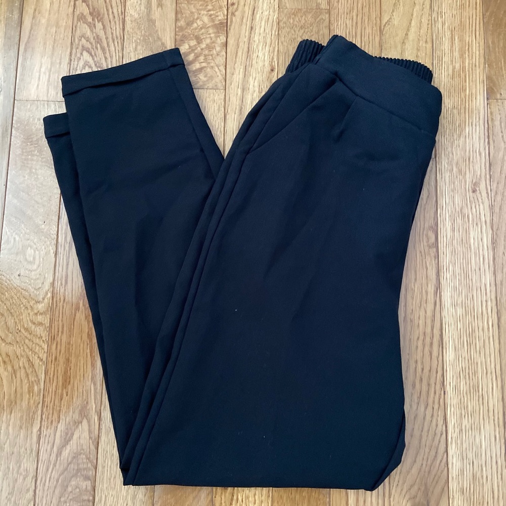 Black trousers slacks